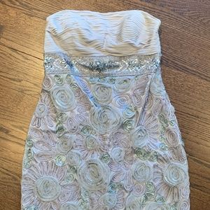 Sue Wong Nocturne collection blue/silver dress